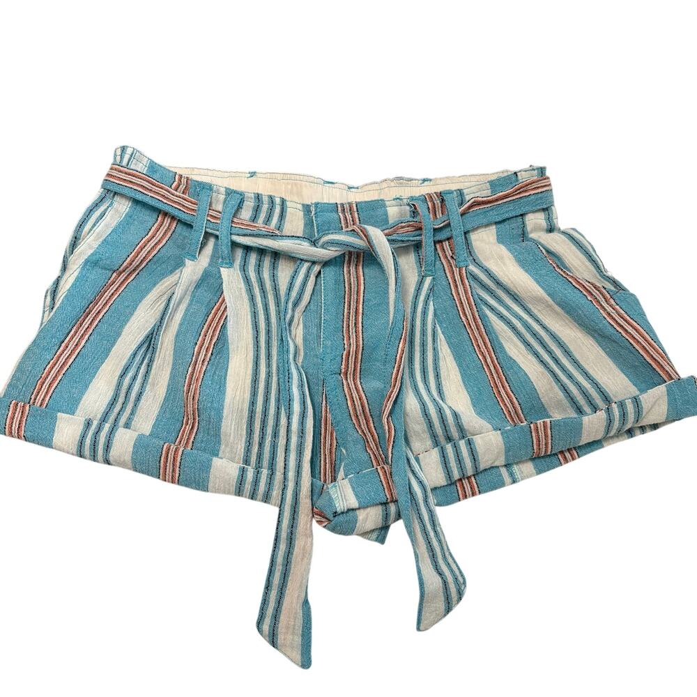 Free People Cotton Rolled Micro Shorts Women’s Size Small Beach  Coastal Preppy